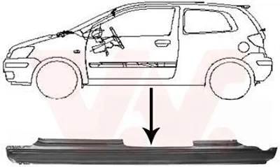 Produktbild von VAN WEZEL 8251103 Schweller Reparaturblech Einstiegblech Links für HYUNDAI GETZ (TB)