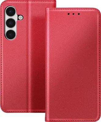 Produktbild von Avizar, Folio Etui Galaxy S25 FE Kartenfächer und Standfunktion, Rot