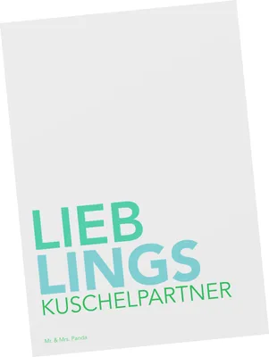 Produktbild von Mr. & Mrs. Panda bildkarte Kuschelpartner - Weiß - Geschenk, Kuscheln, Ansichtskarte, Freundin, Postkarten, Ansichtskarten, Postkarte, Ehefrau, Ehepartner, Grußkarte