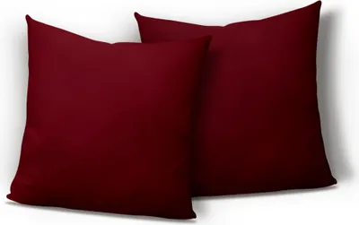 Produktbild von 2er Set Kissenbezug Kissenhülle Dekokissen Hülle 40x40cm bordeaux Uni Microfaser
