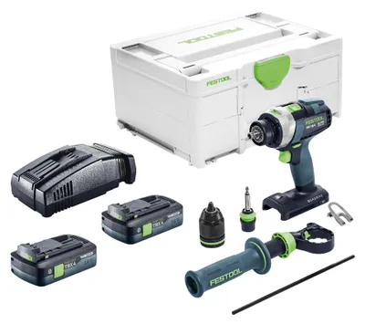 Productafbeelding van Festool TPC 18/4-Basic accu-slagboormachine 18 V 75 Nm borstelloos + 2x accu 4,0 Ah + snellader + Systainer