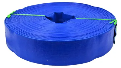 Produktbild von Garronda PVC Flachschlauch 2 Zoll 50 m Druckschlauch 2 bar PVC Layflat-Schlauch Wasserförderschlauch Bewässerung Wassertransport Garten Entwässerung GD-0235 Blau