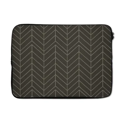 Produktbild von MuchoWow® Laptop Hülle 13 Zoll Muster - Grau - Luxus Laptoptasche - Laptophülle - Sleeve - Rundumschutz