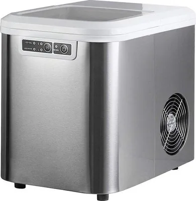 Image de Machine à glaçons avec réservoir d'eau de 2,2 litres - Machine à glaçons autonettoyante - Dimensions : 36 x 25 x 31 cm