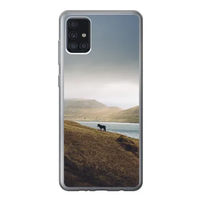 Produktbild von MuchoWow® Handyhülle Schutzhülle Hülle für Samsung Galaxy A52 5G Pferd - Berg - Landschaft Silikon Softcase Handy Hülle - Umschlag