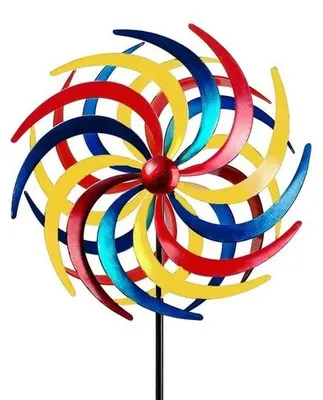 Produktbild von Winddrehende Kunstfigur - Dekorative Draaiende Windmolen - Metallische Tuin Hängende Dekoration - Kreativ für den Garten