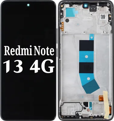Produktbild von Original Xiaomi Redmi Note 13 4G AMOLED Display Touchscreen Bildschirm Rahmen Schwarz & Werkzeug