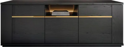 Produktbild von TV-Board Pegaso 165 cm in Schwarz/Gold