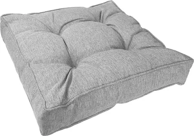 Productafbeelding van Tuinkussen Loungekussen - Zitkussen Tuinstoel - Buiten Zitten - Hoog Zitcomfort - 40x40x10cm - Grijs