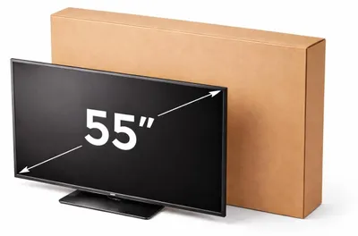 Produktbild von Elzusha – TV-Umzugskarton für Monitore bis zu 65 Zoll – Robuste Verpackung, 150x87x17 cm