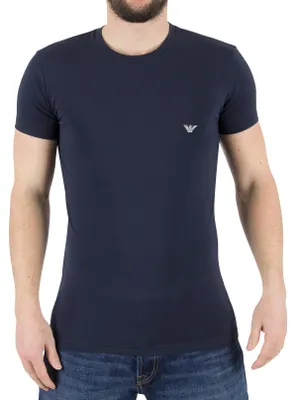 Produktbild von Emporio Armani Herren Logo-T-Shirt, Blau Large