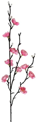 Produktbild von Künstlicher Pflaumenblütenzweig, künstliche Kirschblütenzweige, 53 cm langer Stiel, Kunstseidenblume für Hochzeiten, Zuhause, Büro, Schlafzimmer, Partys, Tischdekoration