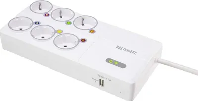 Produktbild von VOLTCRAFT SEM8500 Energiekosten-Messgerät inkl. Funksteckdosen, Datenexport, Datenloggerfunktion, Kostenprognose, Strom
