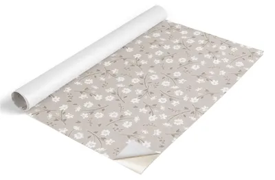 Produktbild von Tulup Möbelfolie - Klebefolie Möbel - Selbstklebende Folie 65x130 cm - Möbelfolie Schrank - Folie für Möbel - Möbelfolie Küche - Wasserdicht - Abwaschbar - Selbstklebend - Luftblasenfrei - Blumenmuster