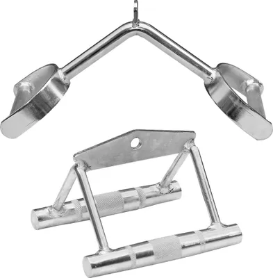 Produktbild von Sporttrend 24 - Seilzug Set Parallelgriff breit + Rudergriff mit Hufgriff