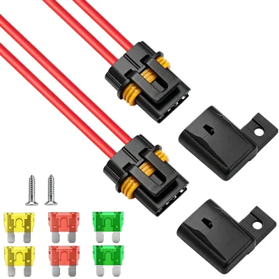 Inline-Sicherungshalter, 2 Stk., 12 AWG, ATC/ATO, 20–40 A