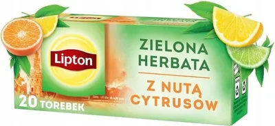Immagine prodotto di Herbata zielona Lipton Cytrusowa 20 torebek aromatyzowana