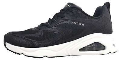 Image de Chaussures de sport pour femmes Skechers, lacets, modèle noir, pour le sport et les loisirs