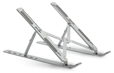 Zdjęcie produktu dla Składana podставка do laptopa i tabletu, regulowana na wysokość i kąt, idealna do użytku domowego, ergonomiczna