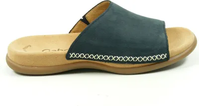 Produktbild von Gabor 03-705 Schuhe Damen Pantoletten Nubuk, Schuhgröße:42, Farbe:Blau