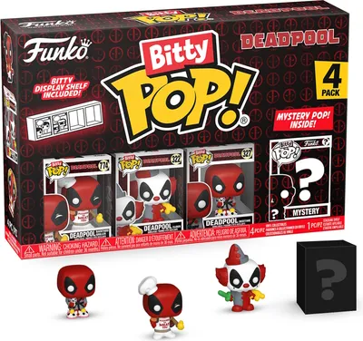 Produktbild von Blister 4 Figuren Bitty POP Marvel Deadpool Master