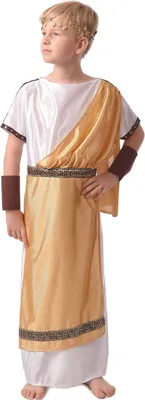 Produktbild von Römer Kinderkostüm Karneval für Jungen weiss-gold M 7-9 Jahre (120-130 cm)