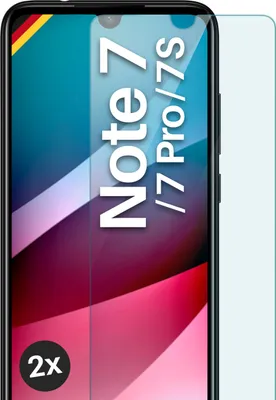 Produktbild von SCHUTZFOLIE FÜR XIAOMI REDMI NOTE 7 / NOTE 7 PRO - ECHTGLAS, Stückzahl:2er Set