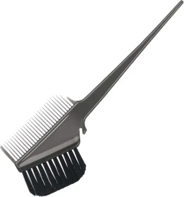 Produktbild von Comair Färbepinsel m. Kamm transp. sz Tinting brush transparent black