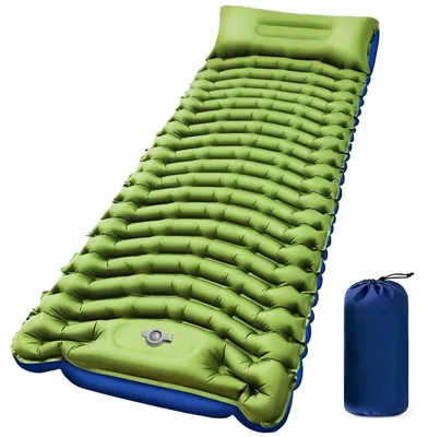 Produktbild von Aufblasbare Isomatte mit integriertem Kissen, wasserdicht, kompakt, ultraleicht, für Backpacking