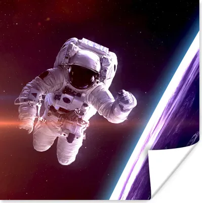 Produktbild von MuchoWow® Poster Weltraum - Erde - NASA - Jungen - Kinder - Kinder 50x50 cm - Wohnzimmerdekoration