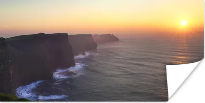 Produktbild von MuchoWow® Poster Sonnenaufgang an den Cliffs of Moher in Irland 40x20 cm - Poster für die Wand - Poster Schlafzimmer