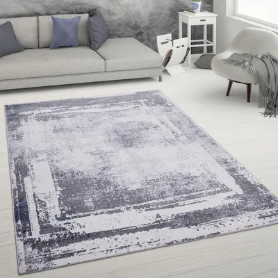 Produktbild von Teppich Wohnzimmer Kurzflor Abstrakter Used-Look Vintage Stil Modern Grösse 120x160 cm