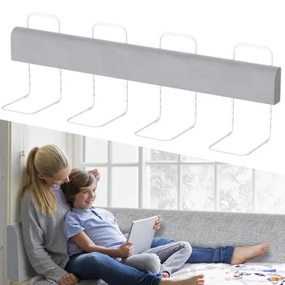 Zdjęcie produktu dla Barierka do łóżka Peviasot, 1 sztuka, 200 cm, szara, regulowana wysokość, ochrona przed wypadnięciem dla łóżek rodzinnych i dziecięcych