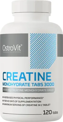 Zdjęcie produktu dla Ostrovit Monohydrat Kreatyny 3000 mg (120 tabletek) BI9206