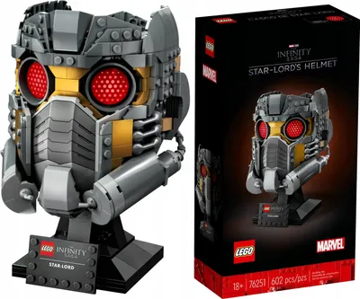 Zdjęcie produktu dla LEGO 76251 Marvel Hełm Star-Lorda, Zestaw Kolekcjonerski do zbudowania dla Dorosłych, Avengers Saga Nieskończoności Strażnicy Galaktyki, Pomysł na prezent dla Fanów Superbohaterów