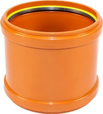 Produktbild von ScarMaxx KG Rohr Überschiebmuffe Dichtung Entwässerungs Kanalrohr Orange