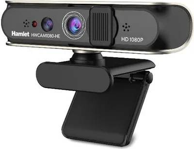 Obrázek produktu pro Hamlet HWCAM1080-HE Webová kamera 2 MP 1920 x 1080 pixelů USB 2.0 černá