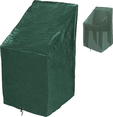 Immagine prodotto di Copertura protettiva per sedie da giardino - copertura impermeabile per sedie a sdraio - verde - polietilene - 65 x 65 x 80/120 cm