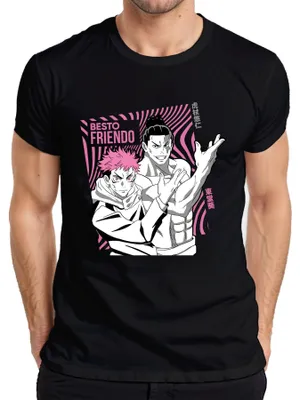 Obrázek produktu pro Jujutsu Kaisen BESTO FRIENDO Yuji Itadori Aoi Todo Gift Anime Pánské tričko, černá, M