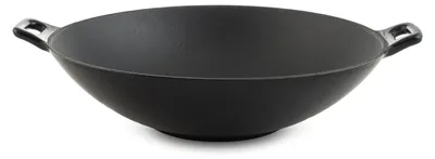 Wok 30 cm emailliertes Gusseisen, Doppelgriffe