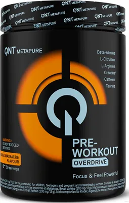 Produktbild von QNT Pre-Workout Overdrive (30 Serv) Mango Massacre - Pre-Workout - Pre-Workout Booster