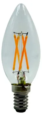 Immagine prodotto di Lampadina LED a filamento E14 4W 4000K, 532lm a candela VITO
