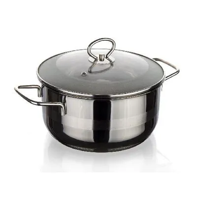 Obrázek produktu pro hrnec 22cm se skl.poklicí 4l nerez MATTE NEW LINE indukce