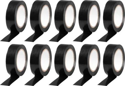 Produktbild von Band Strend Pro, 19 mm, L-10 m, max. 80°C, 600V, schwarz, isolierend, klebend, PVC, Packung 10 Stk.