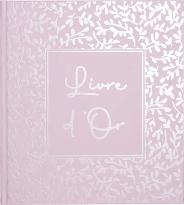 Image de Exacompta Livre d'or 140 pages tranche argent AutentiK Rose candy 47364E