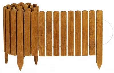 Productafbeelding van Creative Home Gazonrand Houten borderrand 200 x 30 cm (LxH) naturel