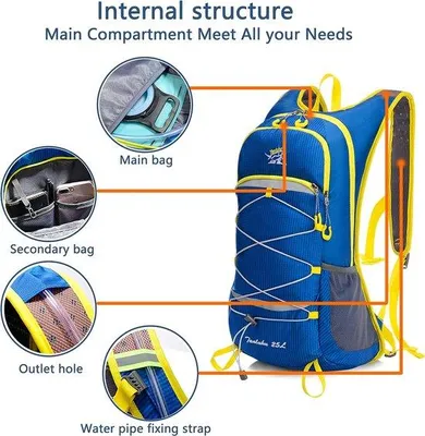 Produktbild von Famanu Trinkrucksack 25L mit Trinkblase 2L - für Outdoor-Aktivitäten