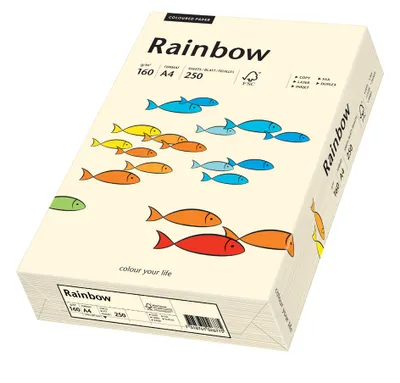 Produktbild von Papyrus 88042257, Universal, A4 (210x297 mm), Matte, 250 Blätter, 160 g/m², Gelb