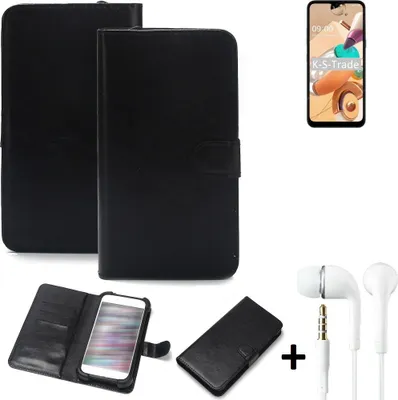 Produktbild von K-S-Trade Wallet Case Handyhülle kompatibel mit LG Electronics K41S Schutzhülle Flip cover Flipstyle Tasche Hülle Flipcover Slim Bumper schwarz +