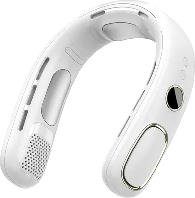 Produktbild von Wiederaufladbarer Mini-Elektroventilator mit Digitalanzeige zur mobilen Luftkühlung
